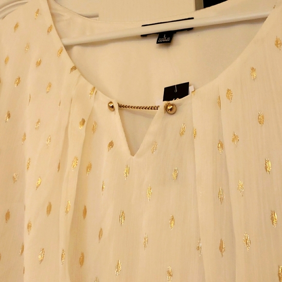 Sara Michelle white blouse size large - Picture 7 of 9